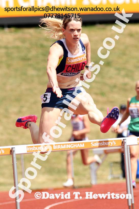 Womens 400 metres hurdles, Sainsbury's British Champs, Alexander Stadium, Birmingham. Photo: David T. Hewitson/Sprts for All Pics